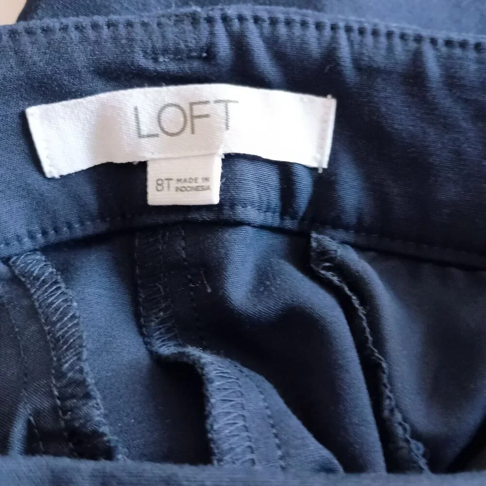 Ann Taylor LOFT Riviera Slim Ankle Pants Size 8 Tall Mid Rise NWOT - Picture 4 of 8